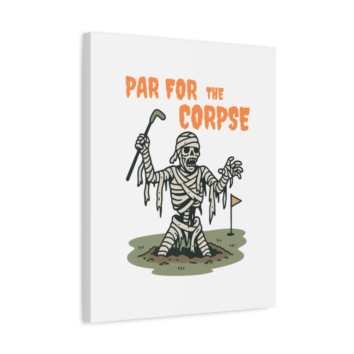 Par for the Corpse - Canvas Wall Art - White - 16×20 - front