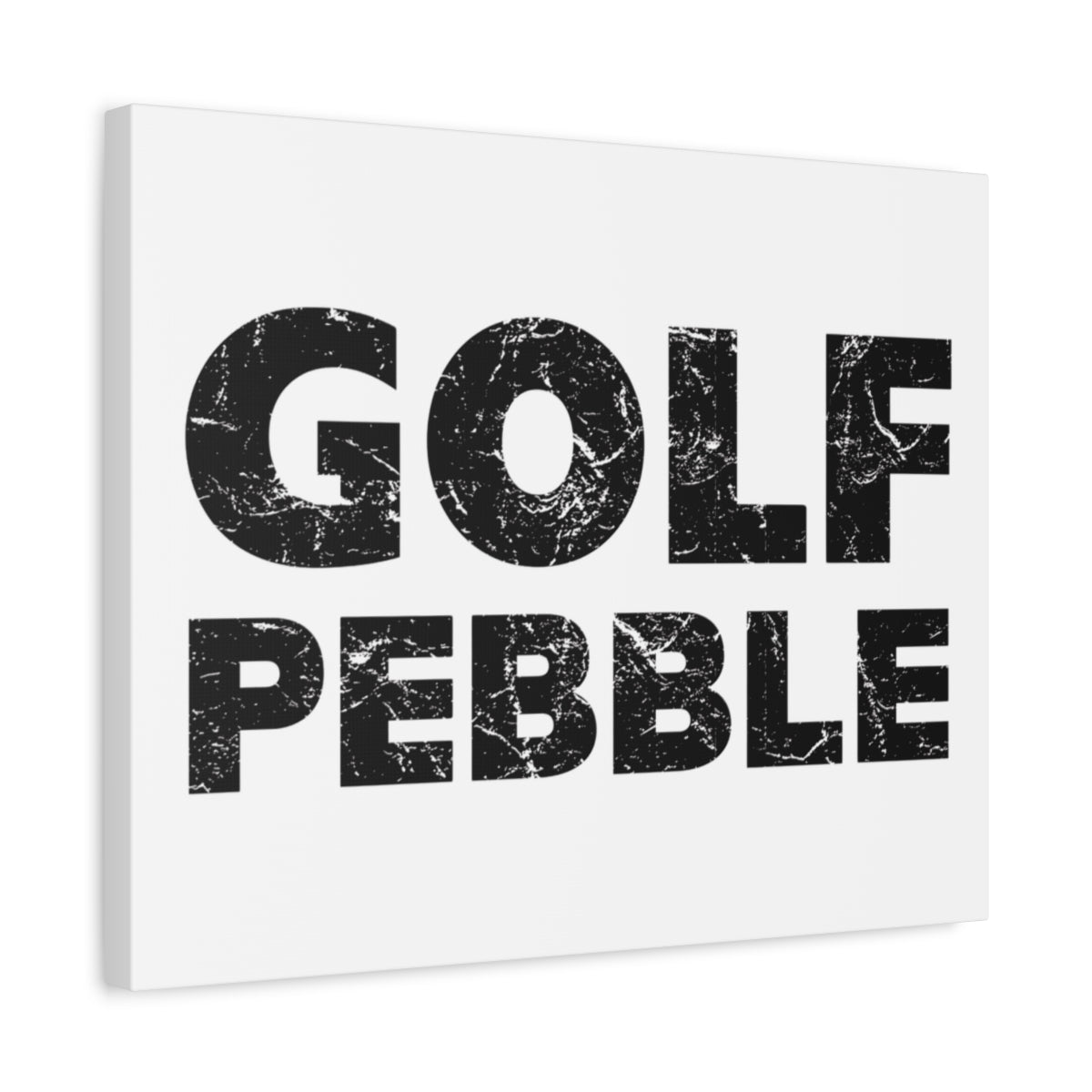 Golf Pebble - Canvas Wall Art - White - 16×20 - front