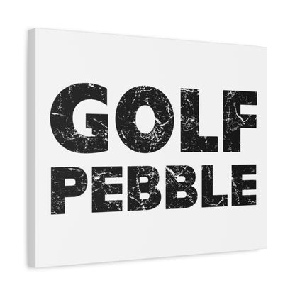 Golf Pebble - Canvas Wall Art - White - 16×20 - front