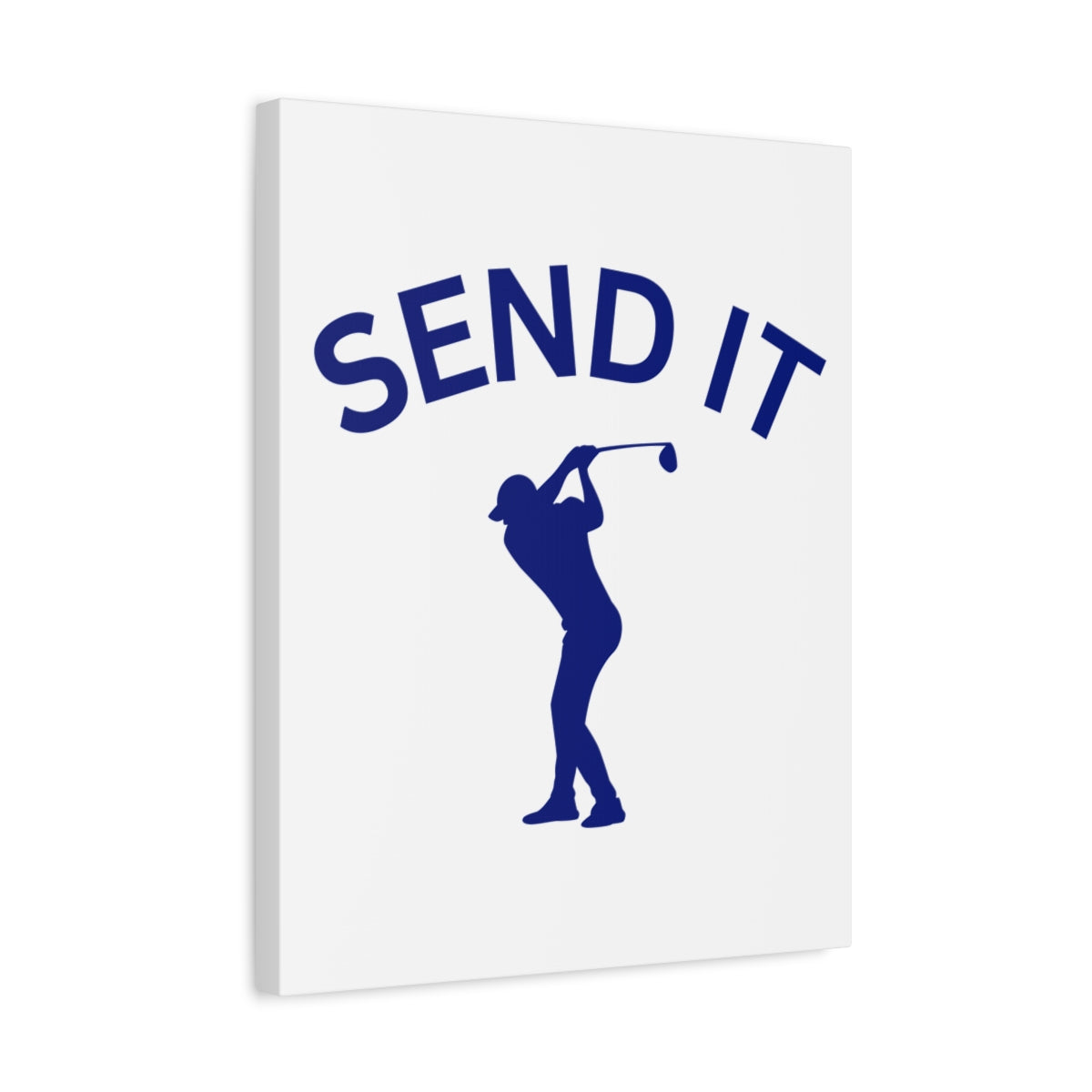 SEND IT (Male) - Canvas Wall Art - White - 16×20 - front