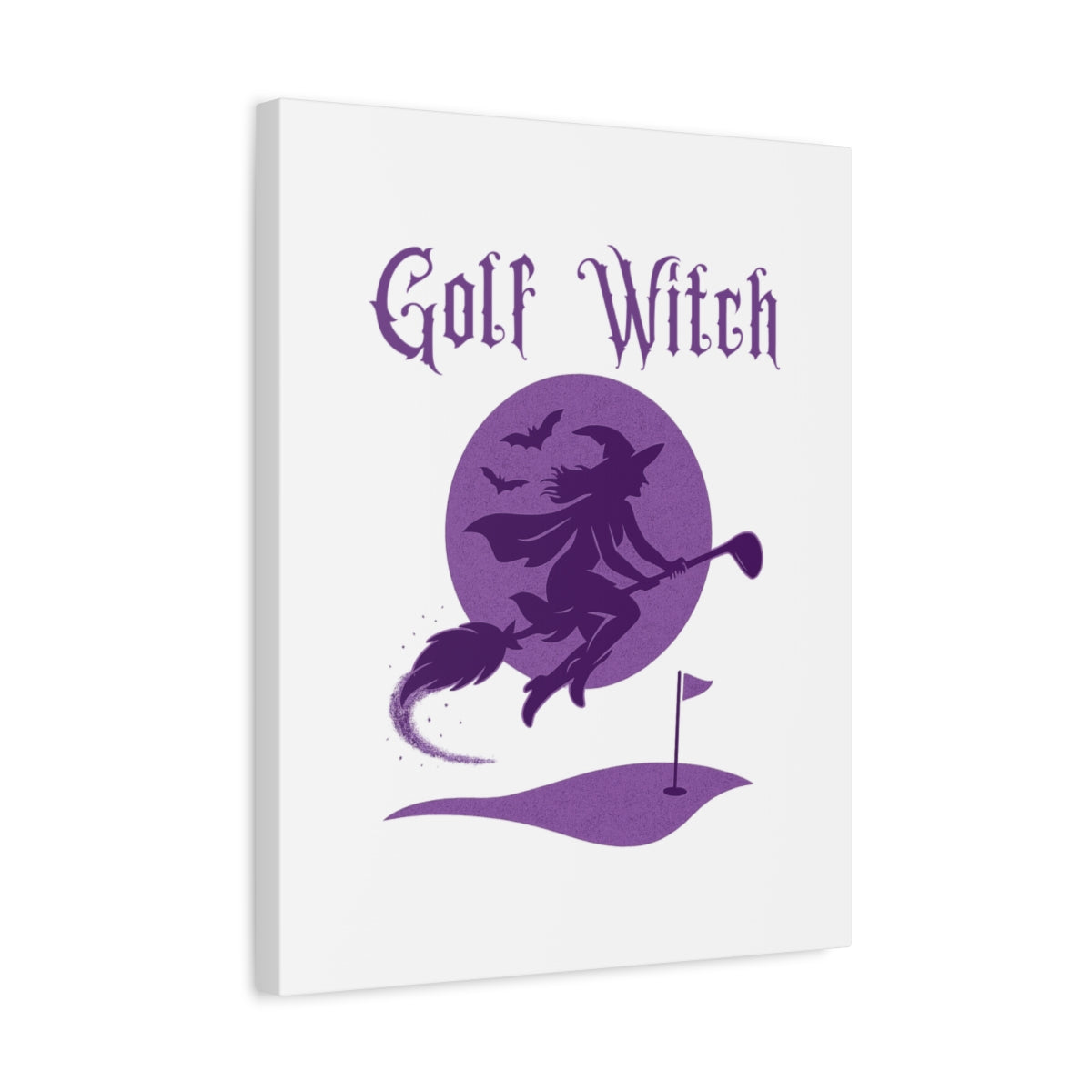 Golf Witch - Canvas Wall Art - White - 16×20 - front