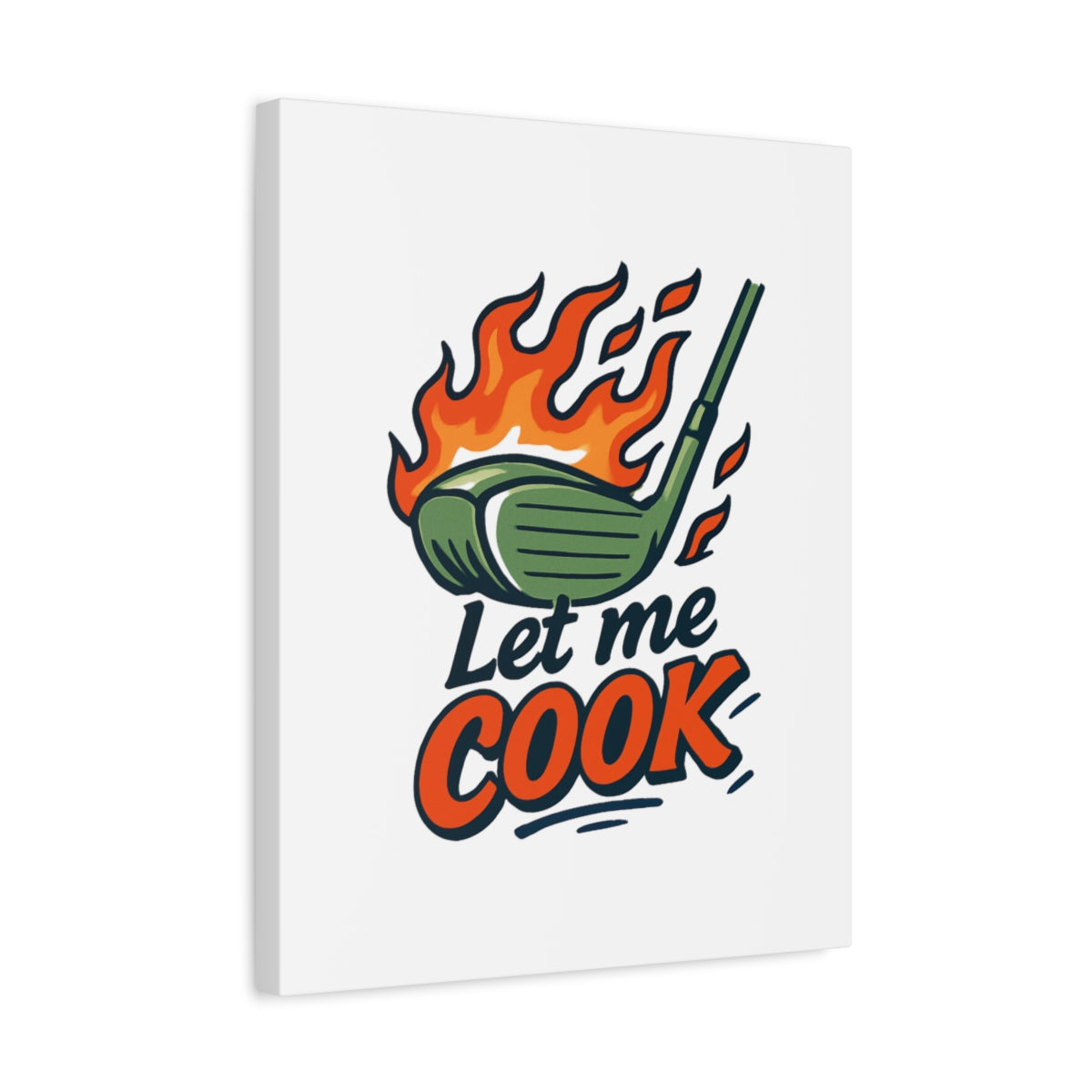 Let Me Cook - Canvas Wall Art - White - 16×20 - front