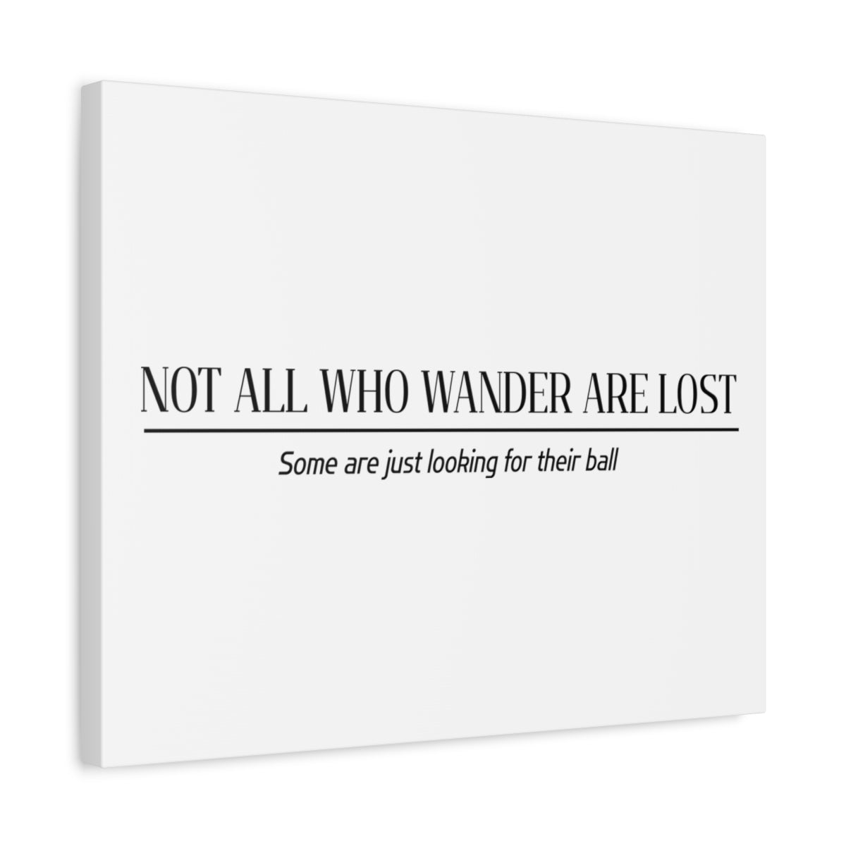 Not All Who Wander Are Lost - Canvas Wall Art - White - 16×20 - front