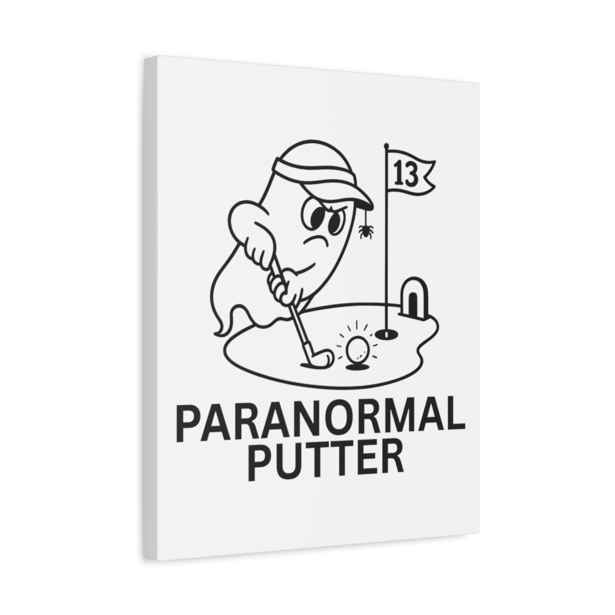 Paranormal Putter - Canvas Wall Art - White - 16×20 - front