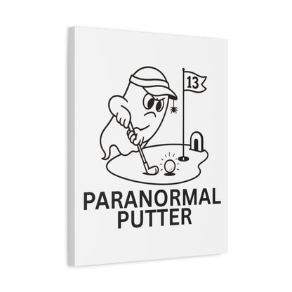 Paranormal Putter - Canvas Wall Art - White - 16×20 - front