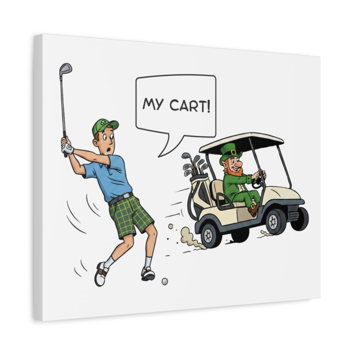 My Cart! - Canvas Wall Art - White - 16×20 - front