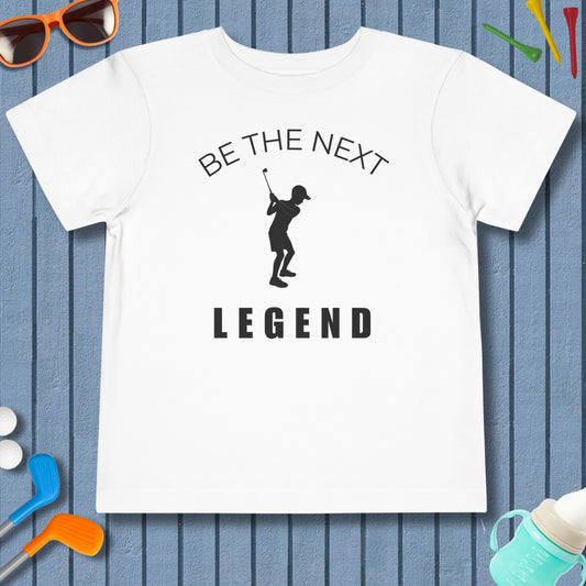 BE THE NEXT LEGEND (Boys) - Toddler Golf T-Shirt in White
