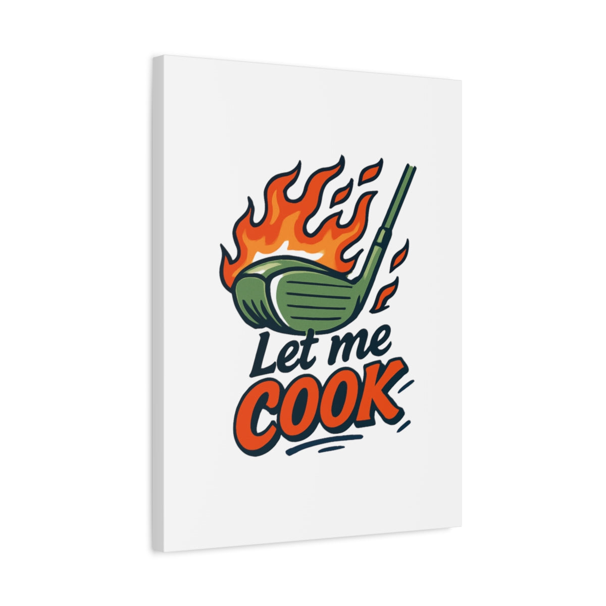 Let Me Cook - Canvas Wall Art - White - 18×24 - front