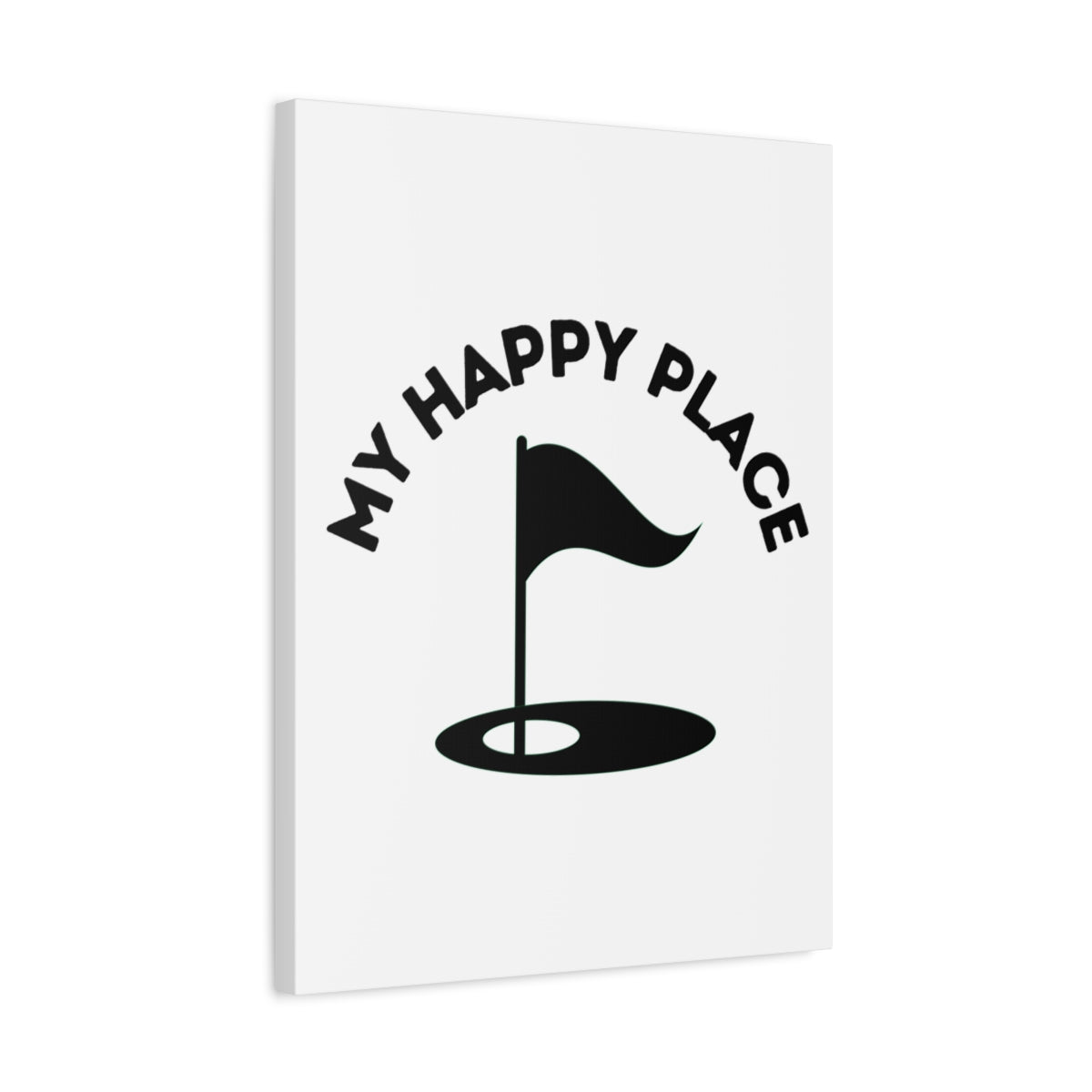 My Happy Place - Canvas Wall Art - White - 18×24 - front