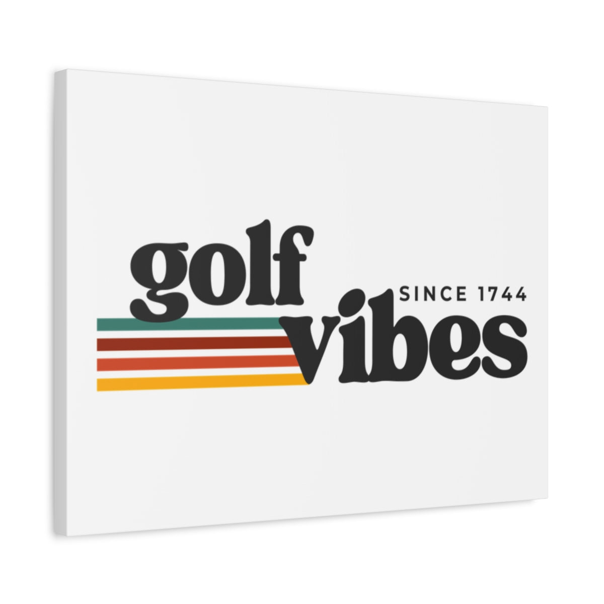 Golf Vibes - Canvas Wall Art - White - 18×24 - front