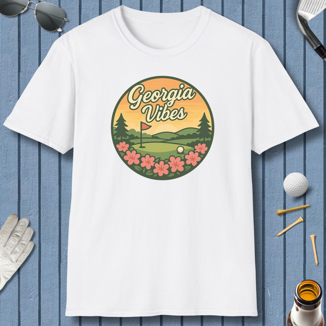 Golf Vibes - Georgia Azalea Edition - Adult Golf T-Shirt in White