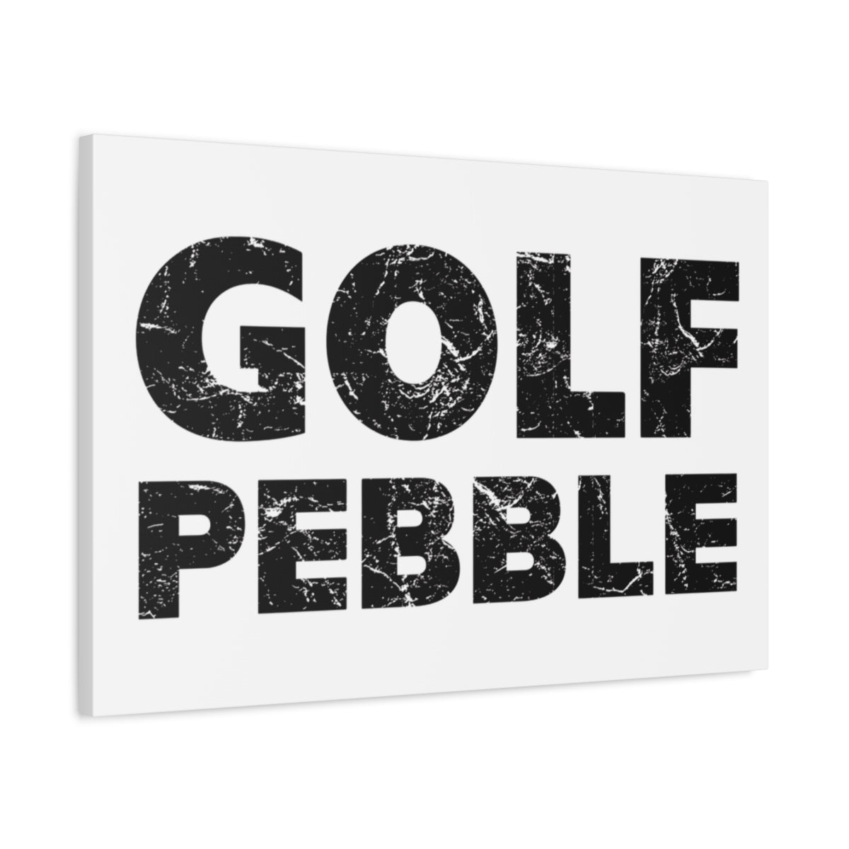 Golf Pebble - Canvas Wall Art - White - 20×30 - front