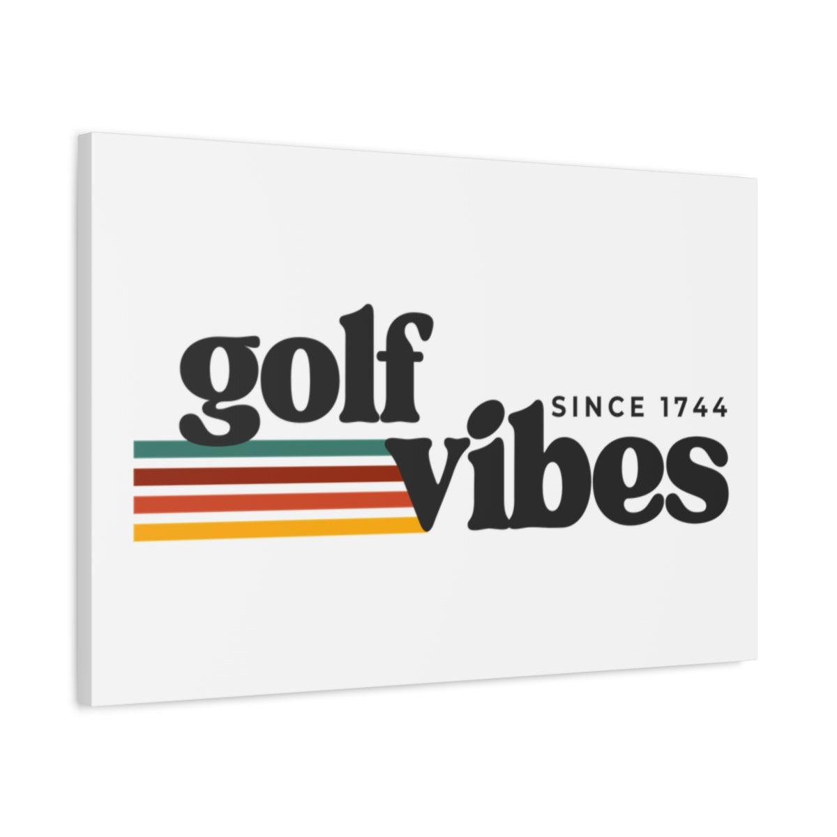 Golf Vibes - Canvas Wall Art - White - 20×30 - front