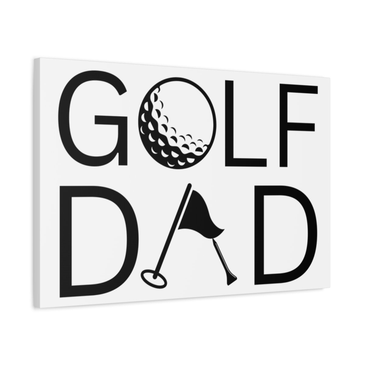 Golf Dad - Canvas Wall Art - White - 20×30 - front