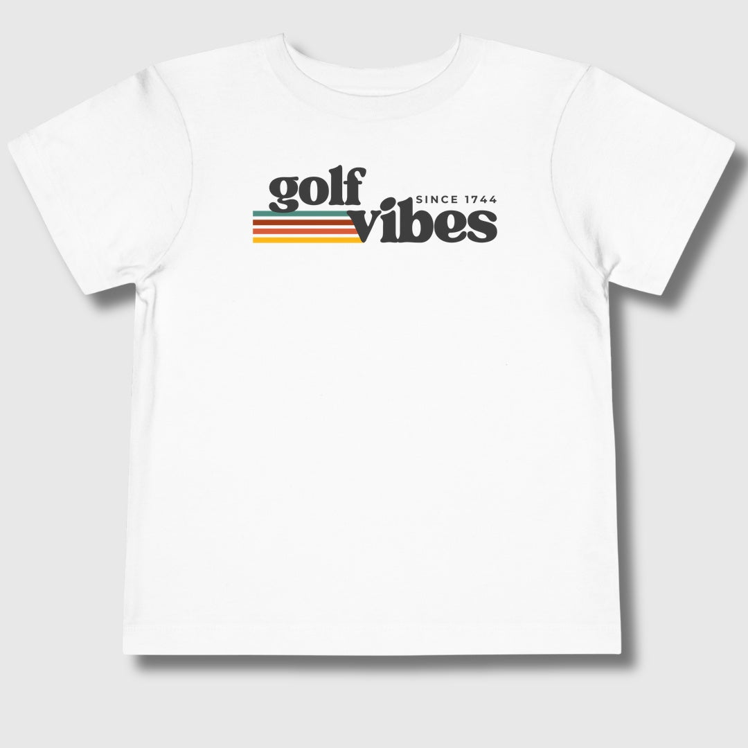 Golf Vibes - Toddler Golf T-Shirt in White