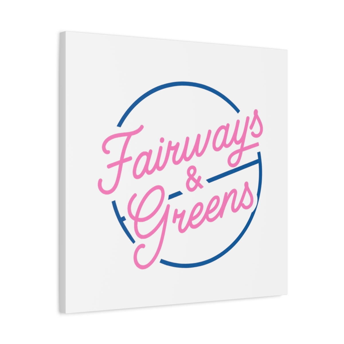Fairways & Greens - Canvas Wall Art - White - 24×24 - front