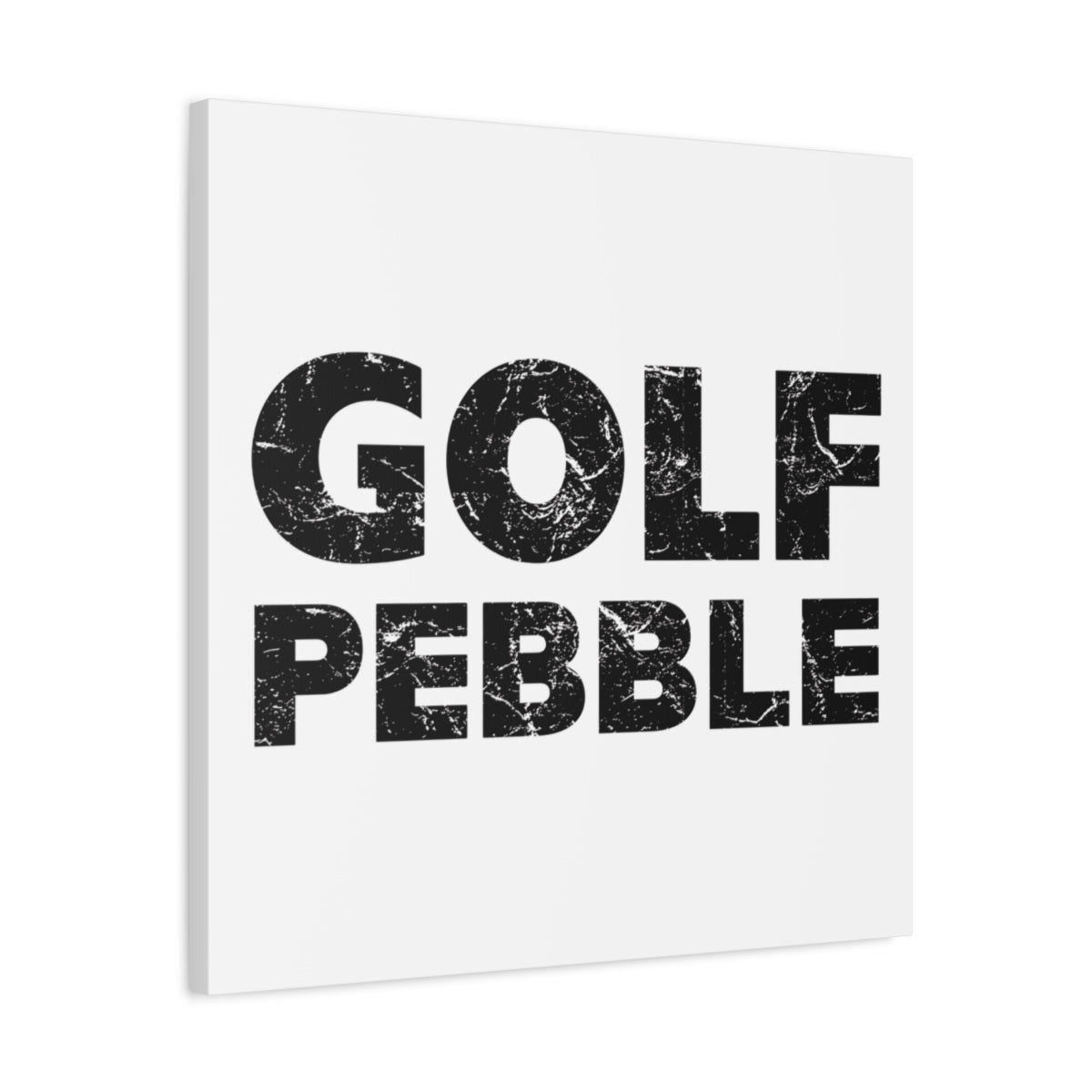 Golf Pebble - Canvas Wall Art - White - 24×24 - front