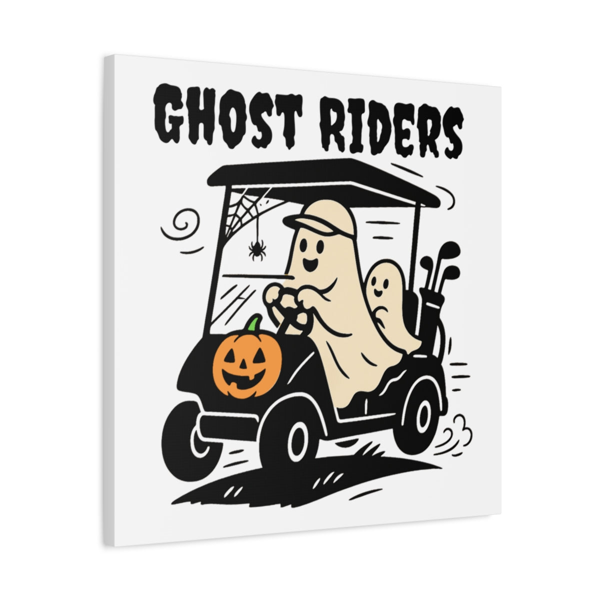 Ghost Riders - Canvas Wall Art - White - 24×24 - front