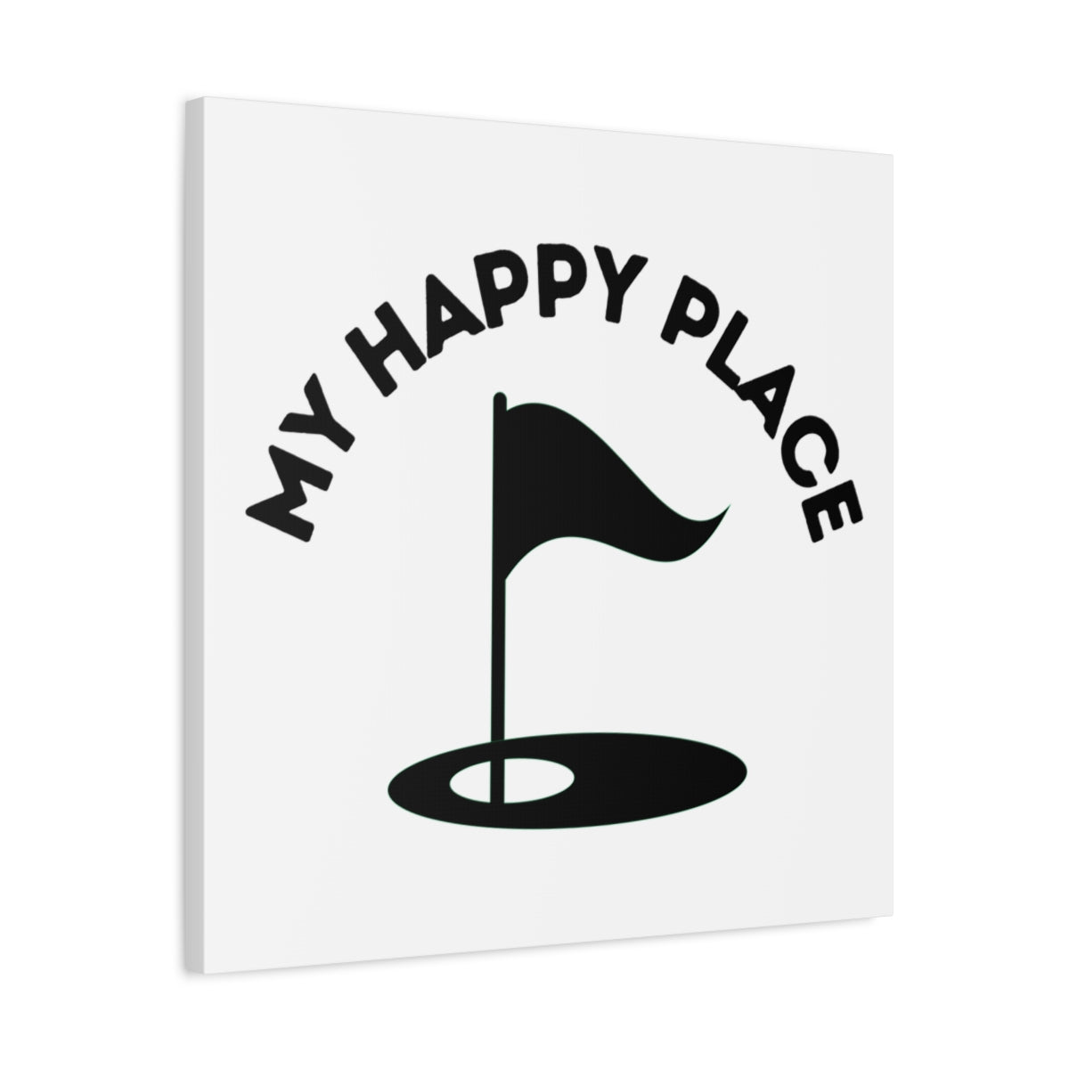 My Happy Place - Canvas Wall Art - White - 24×24 - front