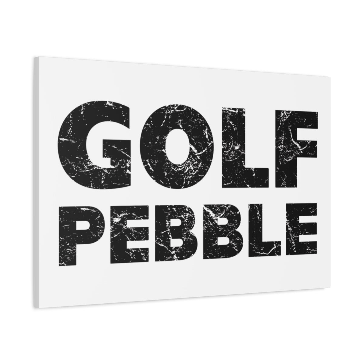Golf Pebble - Canvas Wall Art - White - 24×36 - front