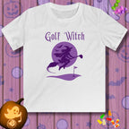 Golf Witch  - Youth Halloween Golf T-Shirt