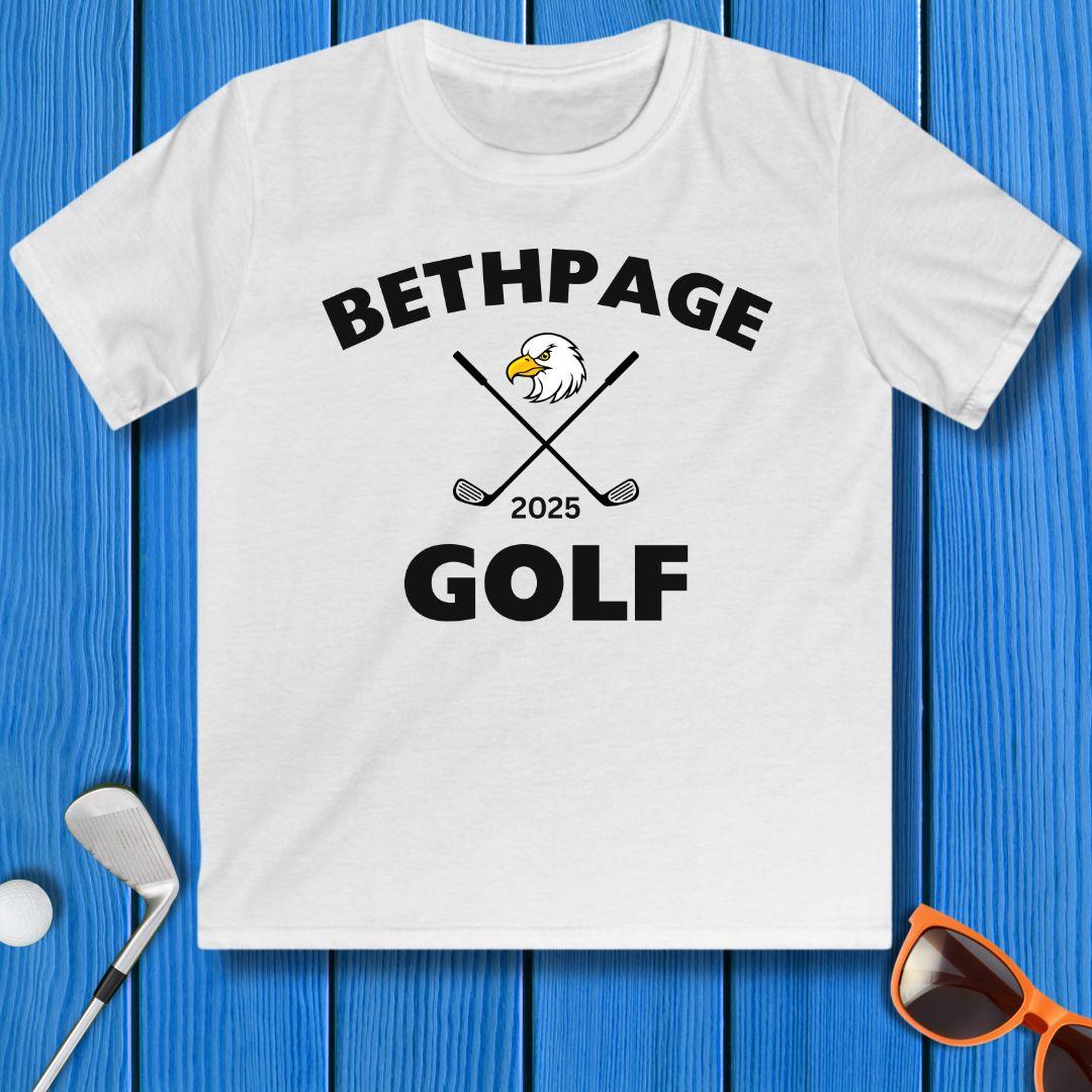 Bethpage Golf 2025 - Youth T-shirt in White, great for casual wear. Find more fun golf focused products at oneforetheages.com