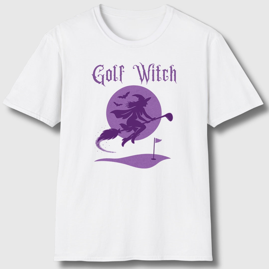 Golf Witch - Adult Golf T-Shirt in White