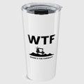 WTF - Where's the Fairway - 20oz Tumbler in White