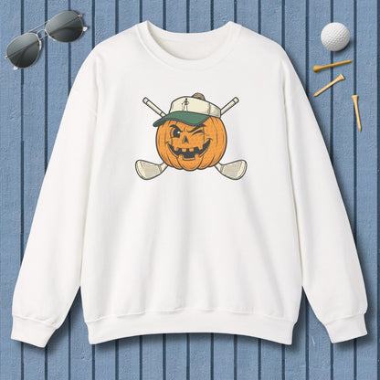 Golf or Gourd - Adult Golf Sweatshirt in White