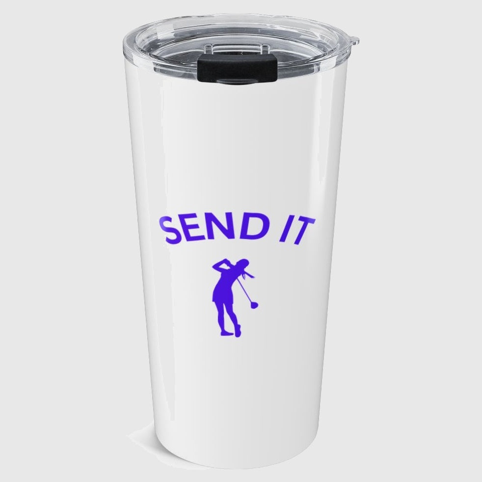 SEND IT (Female) - 20oz Tumbler in White
