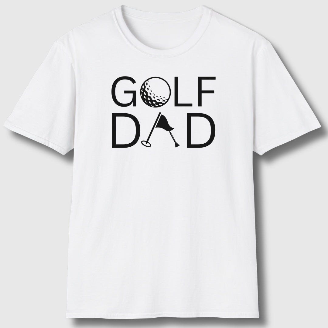 Golf Dad - Adult Golf T-Shirt in White