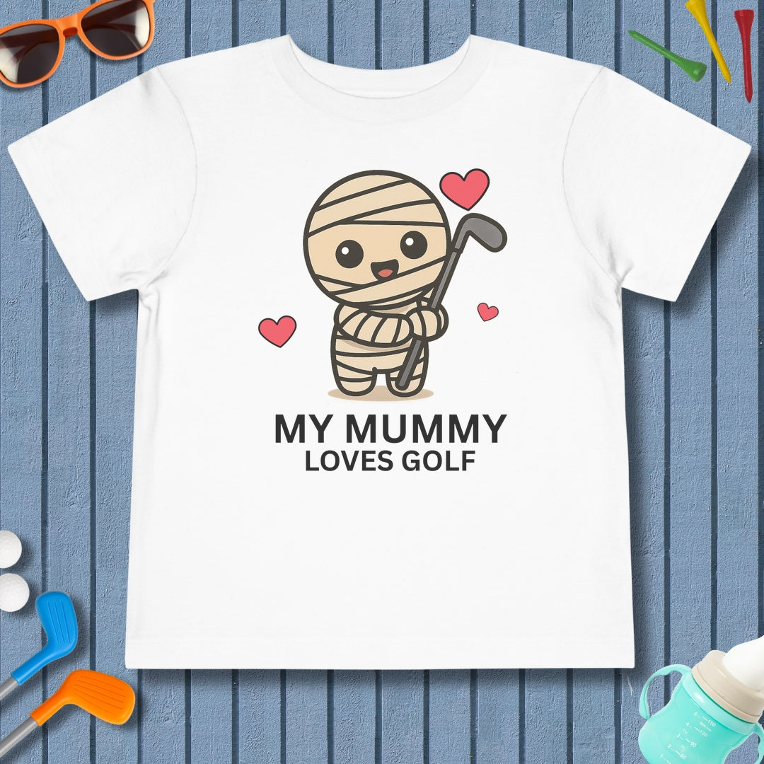 My Mummy Loves Golf - Toddler Golf T-Shirt in White