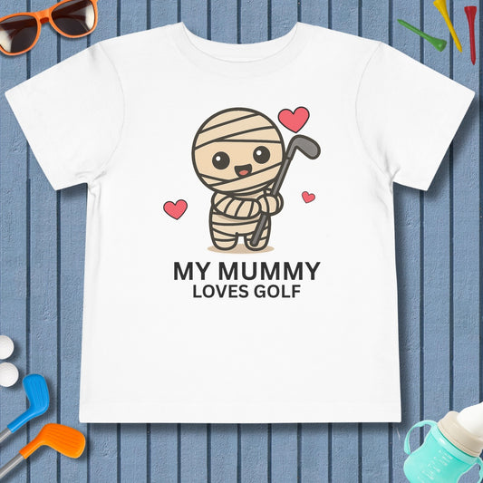 My Mummy Loves Golf - Toddler Golf T-Shirt in White