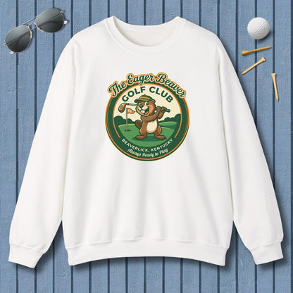 THE EAGER BEAVER GOLF CLUB - Adult Golf Sweatshirt in White