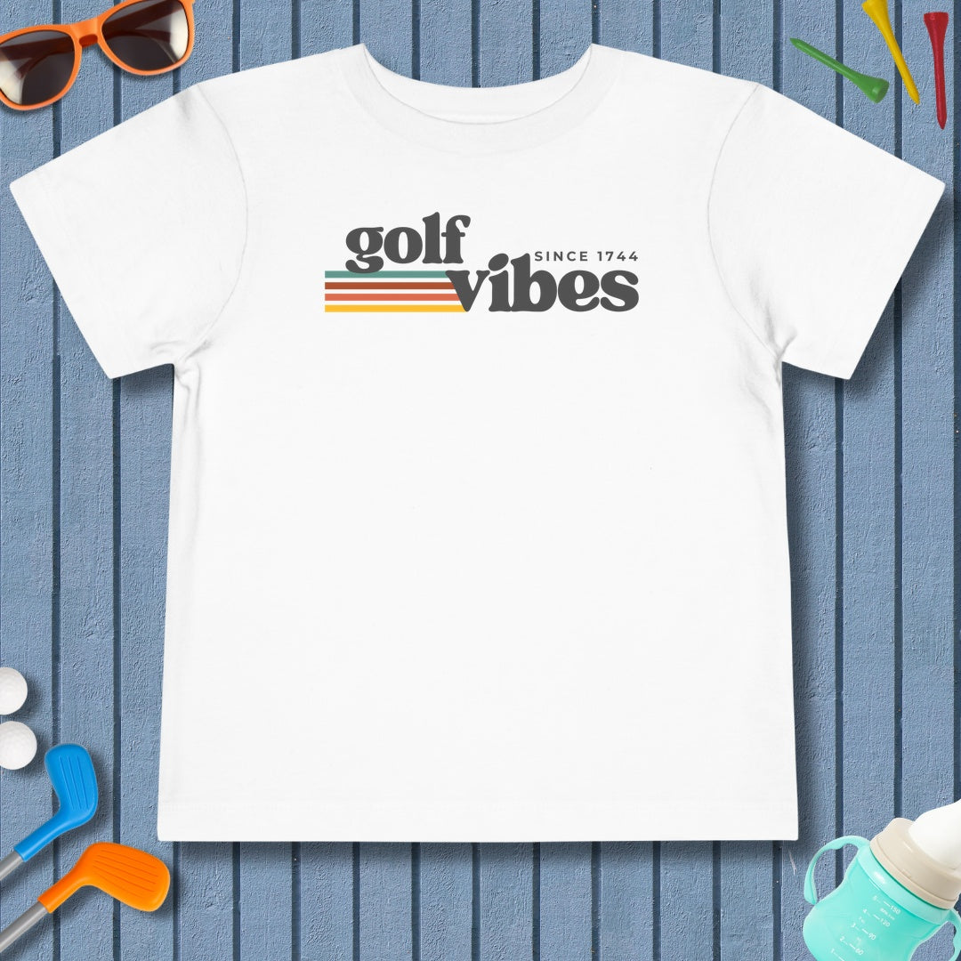 Golf Vibes - Toddler Golf T-Shirt in White