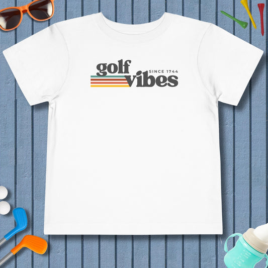 Golf Vibes - Toddler Golf T-Shirt in White