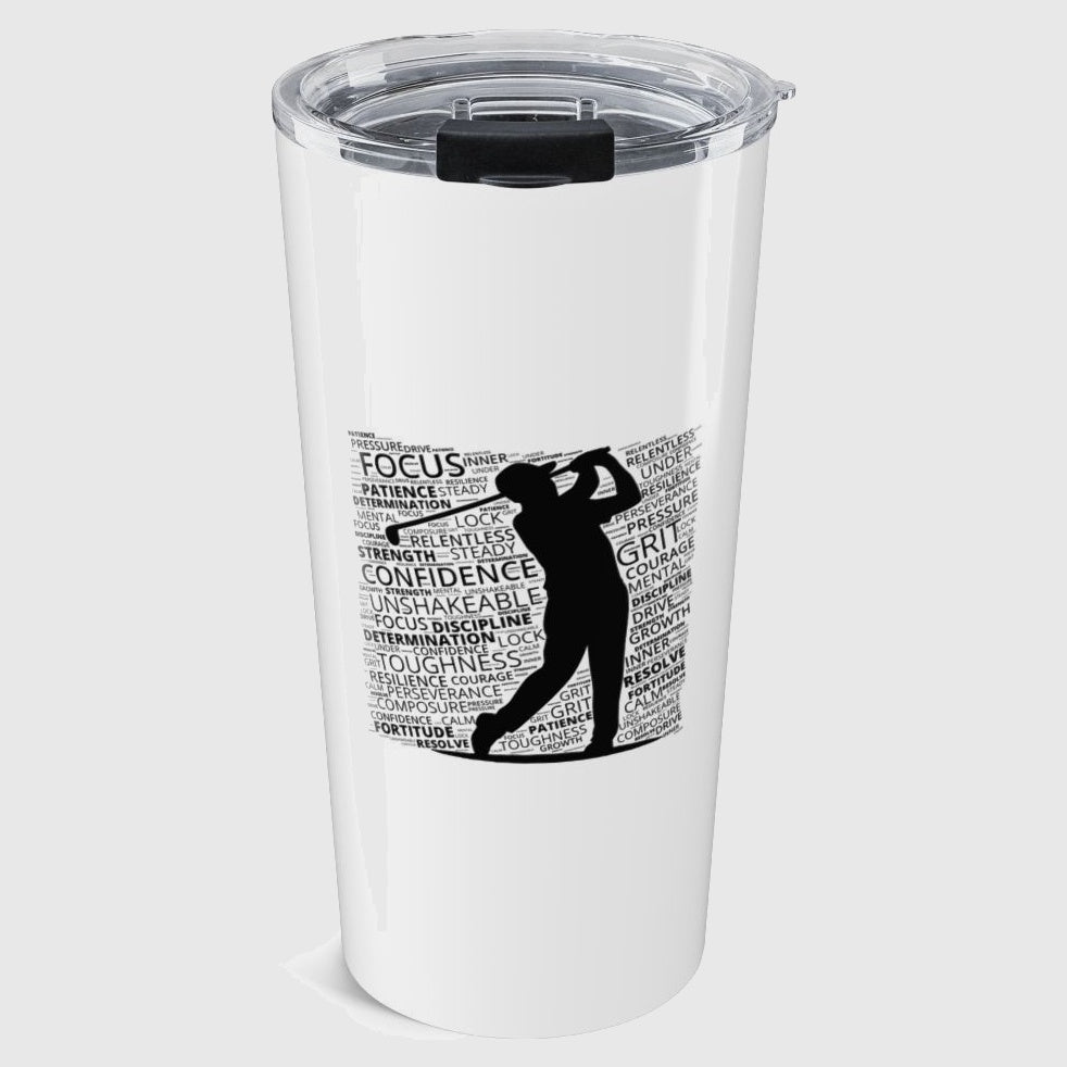 Unleash Your Mental Game (Male) - 20oz Tumbler in White