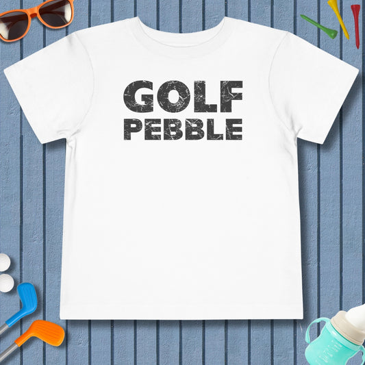 Golf Pebble - Toddler Golf T-Shirt in White