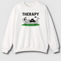 Golf Therapy - Adult Golf Sweatshirt in White