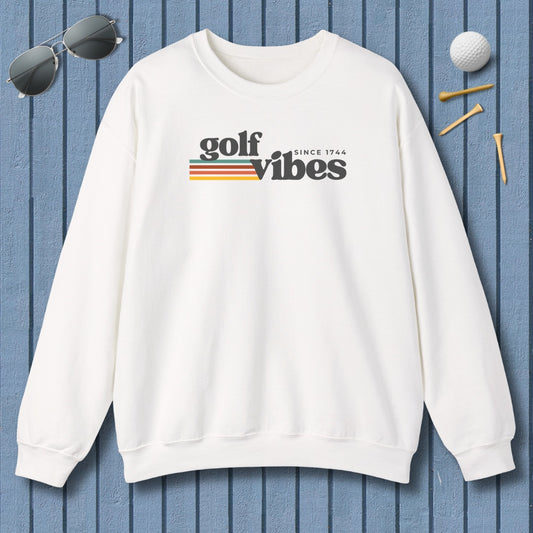Golf Vibes - Adult Golf Sweatshirt in White