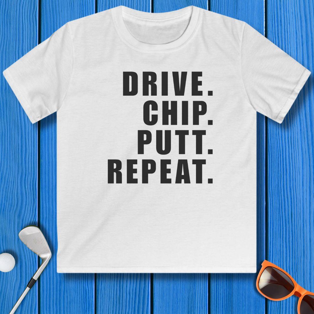 DRIVE CHIP PUTT REPEAT - Youth T-shirt