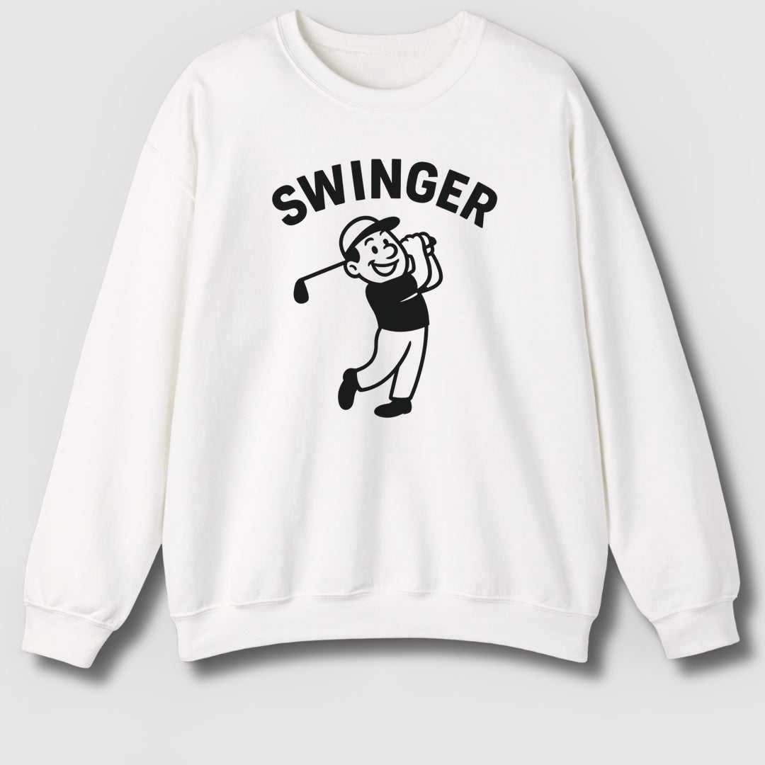 Swinger - Adult Golf Sweatshirt in White
