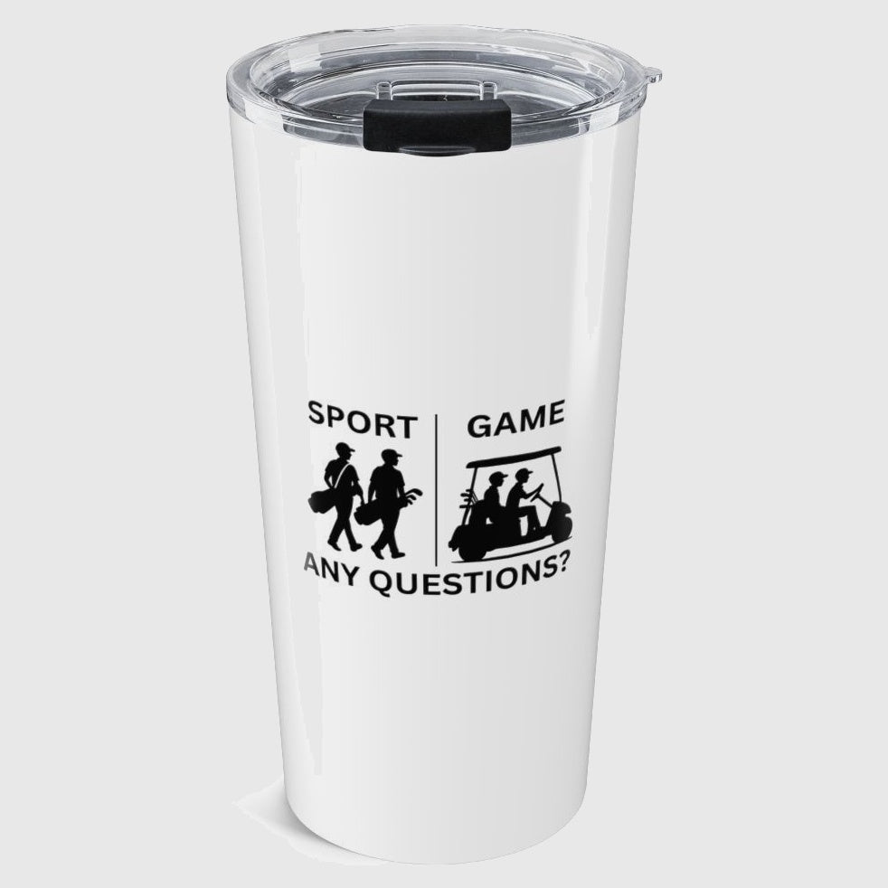 SPORT vs. GAME (Male) - 20oz Tumbler in White