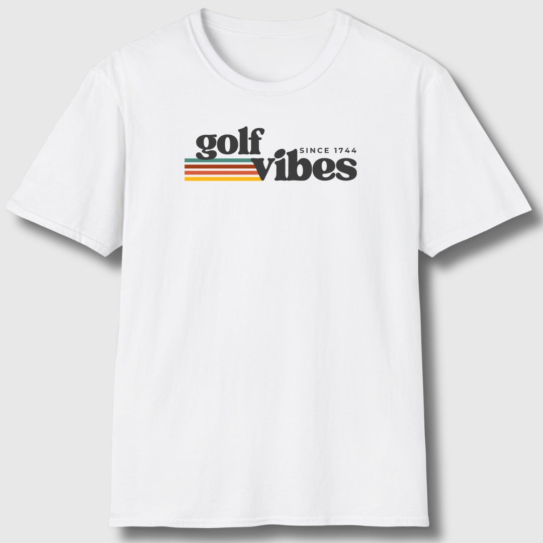 Golf Vibes - Adult Golf T-Shirt in White