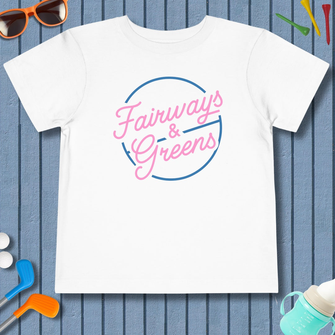 Fairways & Greens - Toddler Golf T-Shirt in White