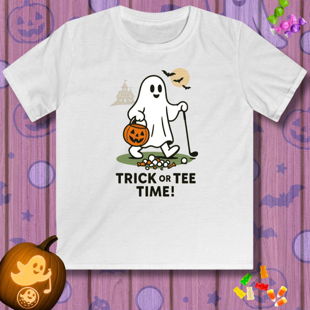 Trick or Tee Time - Youth Halloween Golf T-Shirt