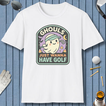 Ghouls Just Wanna Have Golf - Adult Golf T-Shirt in White