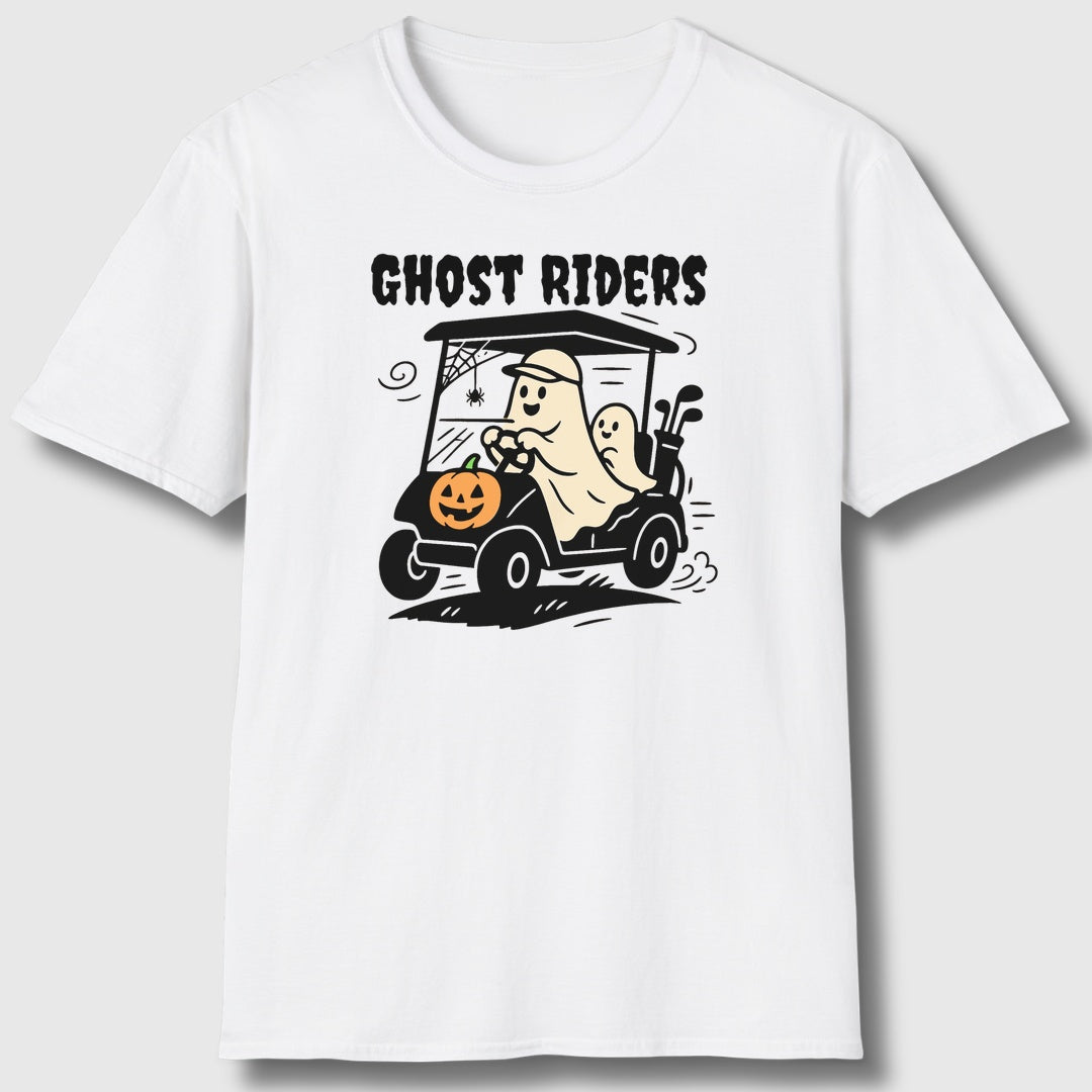 Ghost Riders - Adult Golf T-Shirt in White