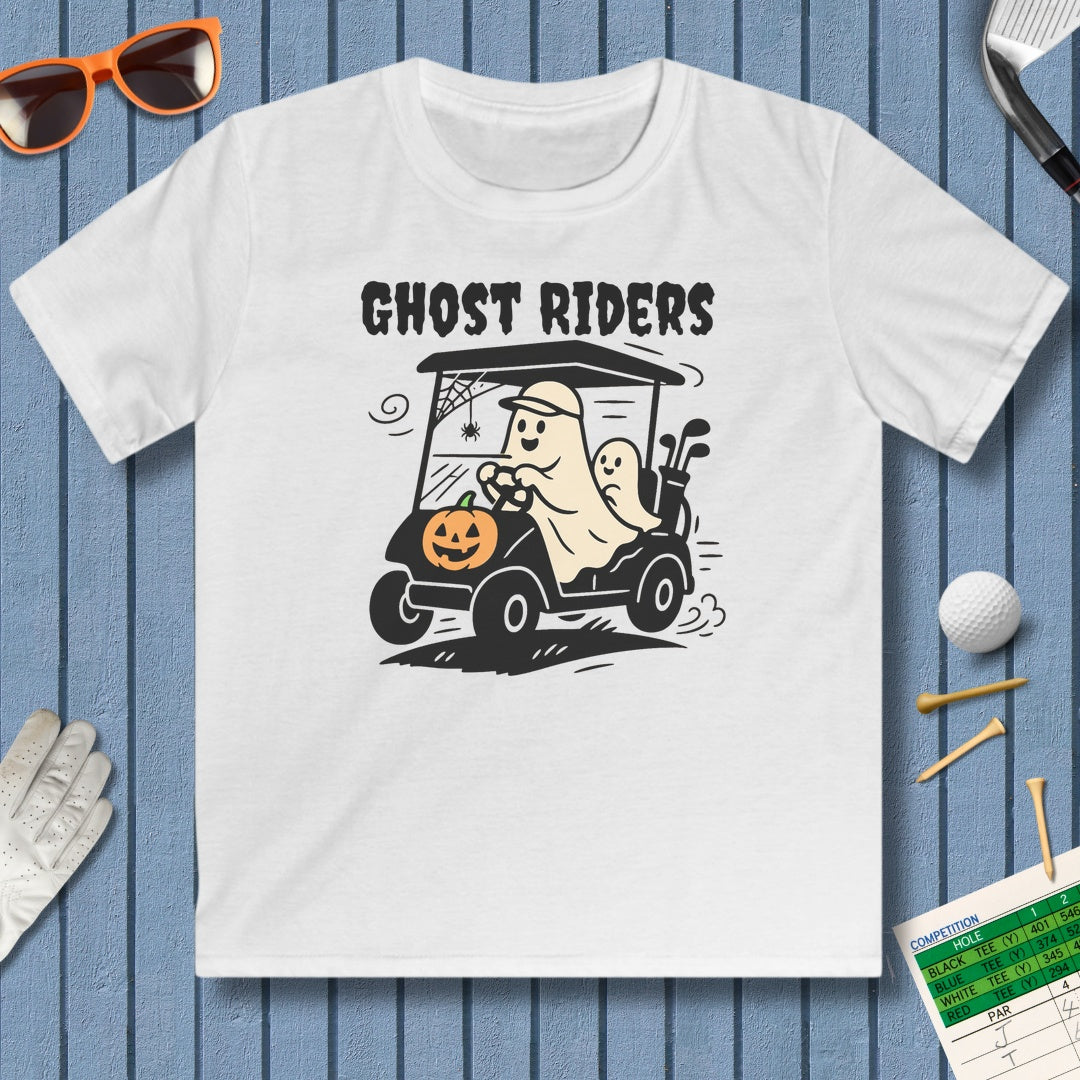 Ghost Riders - Youth Golf T-Shirt in White