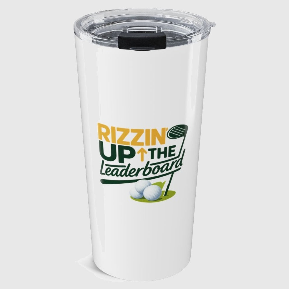 Rizzin' Up The Leaderboard - 20oz Tumbler in White